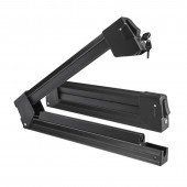 Menabo - Βάση Σκι Οροφής Αλουμινίου Yelo 4 NS Black με Κλειδί για 4 Ζευγάρια Σκι ή 2 Snowboard για Ασφαλή Μεταφορά Φορτίου - 1 Σετ (14590/MB) Μεταφορά Σκι & Canoe Kayak americat.gr