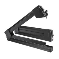 Menabo - Βάση Σκι Οροφής Αλουμινίου Yelo 4 NS Black με Κλειδί για 4 Ζευγάρια Σκι ή 2 Snowboard για Ασφαλή Μεταφορά Φορτίου - 1 Σετ (14590/MB) Μεταφορά Σκι & Canoe Kayak americat.gr