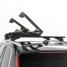 Menabo - Βάση Σκι Οροφής Αλουμινίου Yelo 4 NS Black με Κλειδί για 4 Ζευγάρια Σκι ή 2 Snowboard για Ασφαλή Μεταφορά Φορτίου - 1 Σετ (14590/MB) Μεταφορά Σκι & Canoe Kayak americat.gr