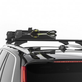 Menabo - Βάση Σκι Οροφής Αλουμινίου Yelo 4 NS Black με Κλειδί για 4 Ζευγάρια Σκι ή 2 Snowboard για Ασφαλή Μεταφορά Φορτίου - 1 Σετ (14590/MB) Μεταφορά Σκι & Canoe Kayak americat.gr