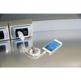 Καλώδιο Φορτισης / Συγχρονισμού USB για Apple 100cm 8pin με αντάπτορα USB αναπτήρα 12V/24V και αντάπτορα 220V Φορτιστές americat.gr