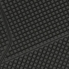 Πατάκι CALIFORNIA universal Λάστιχο 4τεμ. 45x65 cm + 45x32 cm μαύρο