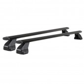 Menabo - Μπάρες Οροφής Αλουμινίου Omega Plus Black M 112 cm σε Μαύρο Χρώμα με Προστατευτικά Καπάκια Άκρων για Απλή Οροφή - 2 Τεμ. (16080/MB) Μπάρες Αλουμινίου americat.gr