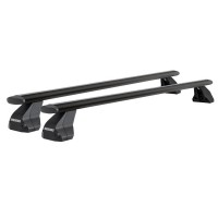 Menabo - Μπάρες Οροφής Αλουμινίου Omega Plus Black M 112 cm σε Μαύρο Χρώμα με Προστατευτικά Καπάκια Άκρων για Απλή Οροφή - 2 Τεμ. (16080/MB) Μπάρες Αλουμινίου americat.gr