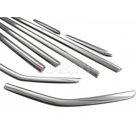 TRIM ΠΑΡΑΘΥΡΩΝ ΑΝΟΞ.ΑΤΣΑΛΙ ΧΡΩΜΙΟ S-DIZAYN ΓΙΑ FORD FOCUS 5D HB 2011+ - 8ΤΕΜ Αυτοκόλλητα Προφίλ και Τριμ americat.gr