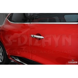 TRIM ΠΑΡΑΘΥΡΩΝ ΑΥΤΟΚΟΛΛΗΤΑ ΧΡΩΜΙΟΥ 8ΤΕΜ. ΓΙΑ RENAULT CLIO IV 5D 2012+ Διάφορα Διακοσμητικά Χρωμίου americat.gr
