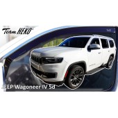 Heko - Ανεμοθραύστες για Jeep Wagoneer IV 5 Doors 2021-2025 Ζευγάρι Απο Εύκαμπτο Φιμέ Πλαστικό - 2 τεμ. (ΑΝΕΜ.19139) ΑΝΕΜΟΘΡΑΥΣΤΕΣ americat.gr