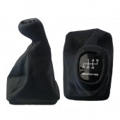 Πόμολο Ταχυτήτων με Φούσκα Δερματίνη για MERCEDES E-KLAS W210 1995+ ΕΚΔΟΣΗ AMG Μαρκέ Πόμολα Φούσκες Ταχυτήτων americat.gr