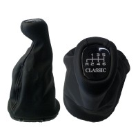 Πόμολο Ταχυτήτων με Φούσκα Δερματίνη για MERCEDES C-KLAS W203 2000+ ΕΚΔΟΣΗ CLASSIC Μαρκέ Πόμολα Φούσκες Ταχυτήτων americat.gr