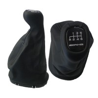 Πόμολο Ταχυτήτων με Φούσκα Δερματίνη για MERCEDES C-KLAS W203 2000+ΕΚΔΟΣΗ AMG Μαρκέ Πόμολα Φούσκες Ταχυτήτων americat.gr