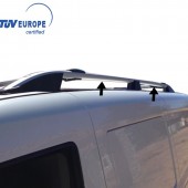ΜΠΑΡΕΣ ΟΡΟΦΗΣ ΓΙΑ FIAT DOBLO 2010-2022 / OPEL COMBO 2010-2018 ΠΑΡΑΛΛΗΛΕΣ ΑΛΟΥΜΙΝΙΟΥ L1 ΑΣΗΜΙ Παράλληλες Μπάρες Οροφής americat.gr