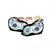 ΦΑΝΑΡΙΑ ΓΙΑ MERCEDES C-KLAS W203 07.00+ ANGELEYES CHROME Mercedes americat.gr