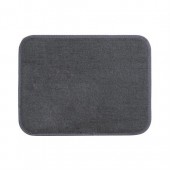 ΠΑΤΑΚΙ ΜΟΚΕΤΑ NON-SLIP ΓΚΡΙ (S) 40 Χ 30 cm - 1 ΤΕΜ. Διεθνή Πατάκια 1τεμ americat.gr
