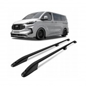 ΠΑΡΑΛΛΗΛΕΣ ΜΠΑΡΕΣ ΟΡΟΦΗΣ ΑΛΟΥΜΙΝΙΟΥ ΣΕ ΜΑΥΡΟ ΧΡΩΜΑ ELEGANCE L1 ΓΙΑ FORD TOURNEO CUSTOM 2023+ ΜΕΓΙΣΤΟ ΒΑΡΟΣ ΦΟΡΤΙΟΥ 75KG OMTEC - 2 TEM. Παράλληλες Μπάρες Οροφής americat.gr