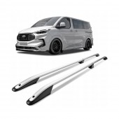 ΠΑΡΑΛΛΗΛΕΣ ΜΠΑΡΕΣ ΟΡΟΦΗΣ ΑΛΟΥΜΙΝΙΟΥ ΣΕ ΑΣΗΜΙ ΧΡΩΜΑ ELEGANCE L2 ΓΙΑ FORD TOURNEO CUSTOM 2023+ ΜΕΓΙΣΤΟ ΒΑΡΟΣ ΦΟΡΤΙΟΥ 75KG OMTEC - 2 TEM. Παράλληλες Μπάρες Οροφής americat.gr