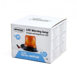 Amio – Φάρος Προειδοποίησης WAR14M LED 12/24V Amber 60LED Μαγνητικός ή Βιδωτός με Φις Αναπτήρα & Καλώδιο 4m 147x122mm για Αυτοκίνητο & Φορτηγό – 1 Τεμ. (01503/AM) Φάροι LED americat.gr