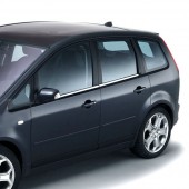 TRIM ΠΑΡΑΘΥΡΩΝ ΑΥΤΟΚΟΛΛΗΤΑ ΧΡΩΜΙΟΥ ΓΙΑ FORD C-MAX 2003-2010 4ΤΕΜ. Διάφορα Διακοσμητικά Χρωμίου americat.gr