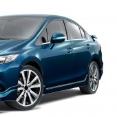 TRIM ΠΑΡΑΘΥΡΩΝ ΑΥΤΟΚΟΛΛΗΤΑ ΧΡΩΜΙΟΥ ΓΙΑ HONDA CIVIC 4D 2012+ 4ΤΕΜ. Διάφορα Διακοσμητικά Χρωμίου americat.gr