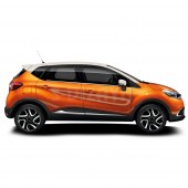 TRIM ΠΑΡΑΘΥΡΩΝ 4ΤΕΜ ΑΝΟΞ.ΑΤΣΑΛΙ ΧΡΩΜΙΟ ΓΙΑ RENAULT CAPTUR SUV 2013+ Αυτοκόλλητα Προφίλ και Τριμ americat.gr