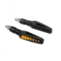 ΦΛΑΣ ΜΟΤΟ GLORY SQ ΜΑΥΡΑ 12V SMD LED 98x36mm LED Φλας americat.gr