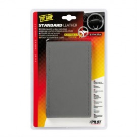 Lampa Κάλυμμα Τιμονιού Αυτοκινήτου Standard Leather Top Grip Δετό 37-39εκ. Άοσμο Γνήσιο Δέρμα ενιαίο Γκρί 1-τεμ. (L3301.2) Ραφτά καλύμματα τιμονιού americat.gr