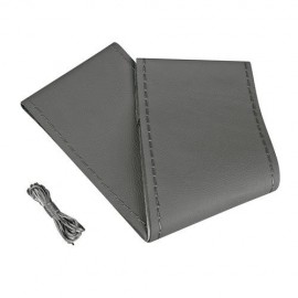 Lampa Κάλυμμα Τιμονιού Αυτοκινήτου Standard Leather Top Grip Δετό 37-39εκ. Άοσμο Γνήσιο Δέρμα ενιαίο Γκρί 1-τεμ. (L3301.2) Ραφτά καλύμματα τιμονιού americat.gr