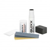 KIT ΕΠΙΣΚΕΥΗΣ ΓΙΑ ΖΑΝΤΕΣ ΑΛΟΥΜΙΝΙΟΥ ΜΑΥΡΟ ΧΡΩΜΑ (16 gr + 12 ml) WHEEL REPAIR KIT QUIXX Χημικά Επισκευής americat.gr