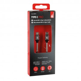 ΚΑΛΩΔΙΟ ΦΟΡΤΙΣΗΣ & ΜΕΤΑΦΟΡΑΣ ΔΕΔΟΜΕΝΩΝ 3000mA 480MB/S TYPE-C>TYPE-C ULTRA SPEED 200cm​ LAMPA - 1 ΤΕΜ Καλώδια americat.gr