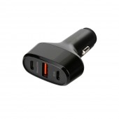 ΦΟΡΤΙΣΤΗΣ ΑΝΑΠΤΗΡΑ 12/24V MAX 40W ΜΕ 1 ΘΥΡΑ USB A & 2 ΘΥΡΕΣ USB C FAST CHARGE ΜΑΥΡΟΣ ROCKET 3 PRO LAMPA - 1 TEM. Φορτιστές 12 και 24V americat.gr