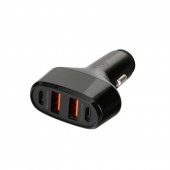 ΦΟΡΤΙΣΤΗΣ ΑΝΑΠΤΗΡΑ 12/24V MAX 50W ΜΕ 2 ΘΥΡΕΣ USB A & 2 ΘΥΡΕΣ USB C FAST CHARGE ΜΑΥΡΟΣ ROCKET 4 PRO LAMPA - 1 TEM. Φορτιστές 12 και 24V americat.gr