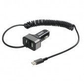 ΑΝΤΑΠΤΟΡΑΣ ΑΝΑΠΤΗΡΑ SILVER LINE 12/24V - 6000mA (2 USB ΚΑΙ ΚΑΛΩΔΙΟ ΦΟΡΤΙΣΗΣ TYPE C) - 150 cm  Φορτιστές 12 και 24V americat.gr