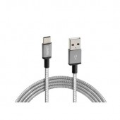 ΚΑΛΩΔΙΟ USB ΦΟΡΤΙΣΗΣ ΚΑΙ ΣΥΓΧΡΟΝΙΣΜΟΥ IRON SILVER LINE - TYPE C (100 cm) Καλώδια americat.gr
