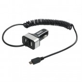 ΑΝΤΑΠΤΟΡΑΣ ΑΝΑΠΤΗΡΑ 12/24V ΜΕ 2 USB ΚΑΙ ΚΑΛΩΔΙΟ ΦΟΡΤΙΣΗΣ MICRO USB Φορτιστές 12 και 24V americat.gr
