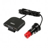 ΦΟΡΤΙΣΤΗΣ ΑΝΤΑΠΤΟΡΑΣ ΑΝΑΠΤΗΡΑ 4USB 12/24V ΜΕ ΚΑΛΩΔΙΟ 180cm 7800mA FAST CHARGE EXTENDER Φορτιστές 12 και 24V americat.gr
