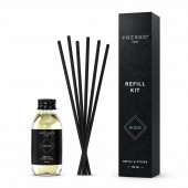 Fresso - Κιτ Αναπλήρωσης με Άρωμα Molise 100 ml Premium Home Refill Kit και 6 Μαύρα Στικ από Fiberglass για Αρωματικό Χώρου Reed Diffuser - 1 Τεμ. (390044/FRE) Αρωματικά americat.gr