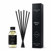 Fresso - Κιτ Αναπλήρωσης με Άρωμα Molise 100 ml Premium Home Refill Kit και 6 Μαύρα Στικ από Fiberglass για Αρωματικό Χώρου Reed Diffuser - 1 Τεμ. (390044/FRE) Αρωματικά americat.gr