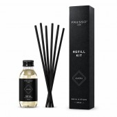 Fresso - Κιτ Αναπλήρωσης με Άρωμα Amora 100 ml Premium Home Refill Kit και 6 Μαύρα Στικ από Fiberglass για Αρωματικό Χώρου Reed Diffuser - 1 Τεμ. (390051/FRE) Αρωματικά americat.gr