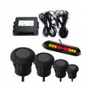 ΣΥΣΤΗΜΑ ΠΑΡΚΑΡΙΣΜΑΤΟΣ 12V ΜΕ 4 ΑΙΣΘΗΤΗΡΕΣ ΓΙΑ ΜΕΤΑΛΛΙΚΟΥΣ ΠΡΟΦΥΛΑΚΤΗΡΕΣ ΠΙΣΩ ΣΕ ΜΑΥΡΟ ΧΡΩΜΑ ΜΕ ΟΘΟΝΗ & BUZZER DGA - 1 σετ. americat.gr