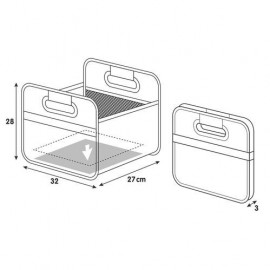 ORGANIZER ΠΟΡΤ-ΜΠΑΓΚΑΖ ΑΝΟΙΧΤΟ SHOPΚΑΙSTORE (M) 32x27cm Organizers americat.gr