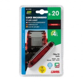 ΦΩΣ ΟΓΚΟΥ 4LED ΚΟΚΚΙΝΟ 12/24V 96mm ΑΔΙΑΒΡΟΧΟ 1ΤΕΜ. Φώτα Ογκου americat.gr