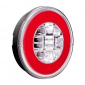 ΦΩΣ ΦΟΡΤΗΓΟΥ ΠΙΣΩ 12/24V O-LED 29LED 3 ΧΡΗΣΕΩΝ ΣΤΡΟΓΓΥΛΟ 140mm 1ΤΕΜ. Εξωτερικά Οπίσθια Φώτα americat.gr