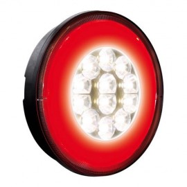 ΦΩΣ ΦΟΡΤΗΓΟΥ ΠΙΣΩ 12/24V O-LED 29LED 2ΧΡΗΣΕΩΝ ΣΤΡΟΓΓΥΛΟ 140mm 1ΤΕΜ. Εξωτερικά Οπίσθια Φώτα americat.gr