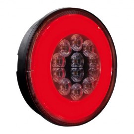 ΦΩΣ ΦΟΡΤΗΓΟΥ ΠΙΣΩ 12/24V O-LED 29LED 2ΧΡΗΣΕΩΝ ΣΤΡΟΓΓΥΛΟ 140mm 1ΤΕΜ. Εξωτερικά Οπίσθια Φώτα americat.gr