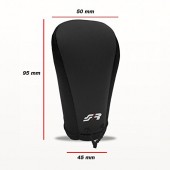 ΚΑΛΥΜΜΑ ΓΙΑ ΠΟΜΟΛΟ ΤΑΧΥΤΗΤΩΝ GEAR KNOB COVER ΜΑΥΡΟ ΜΙΚΡΟΦΙΜΠΡΑ Καλύμματα Πόμολων Ταχυτήτων americat.gr