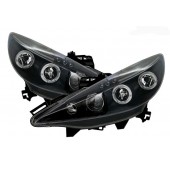 ΦΑΝΑΡΙΑ ΓΙΑ PEUGEOT 207 3D/5D 2006-2009 ANGEL EYES (ΜΑΥΡΑ) - 2 ΤΕΜ. Peugeot americat.gr