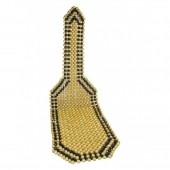 CarCommerce - ΠΛΑΤΟΚΑΘΙΣΜΑ ΜΕ ΞΥΛΙΝΕΣ ΧΑΝΤΡΕΣ 130 Χ 39 Χ 18 cm (ΜΠΕΖ/ΚΑΦΕ) - 1 ΤΕΜ. (42914-CC) Ψάθες Μπίλιες americat.gr