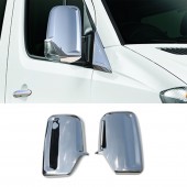 ΚΑΠΑΚΙΑ ΚΑΘΡΕΠΤΩΝ ΓΙΑ MERCEDES SPRINTER VAN W906 2006+VW CRAFTER VAN 2006-2017 ΧΡΩΜΙΟΥ 2 ΤΕΜ. ΜΕΤΑΛΛΙΚΑ Καπάκια Καθρεπτών americat.gr
