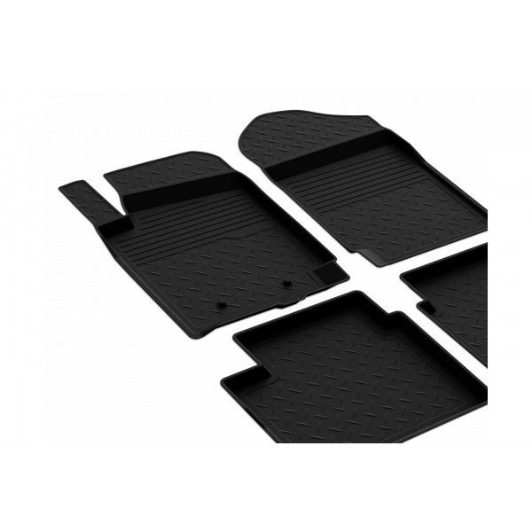 Πατάκια λάστιχο σε σκαφάκια μαύρα για Ford Ranger 2015+ S-Dizayn - 4 τεμ. Ford americat.gr