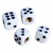 ΚΑΠΑΚΙΑ ΒΑΛΒΙΔΩΝ WHITE DICE ΖΑΡΙ ΛΕΥΚΟ 4ΤΕΜ. Καπάκια Βαλβιδών americat.gr
