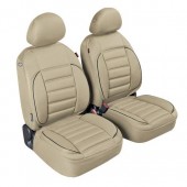 Καλύμματα Καθισμάτων DE-LUXE SPORT EDITION 2τεμ. Μπεζ Μπροστινά Καλύμματα americat.gr